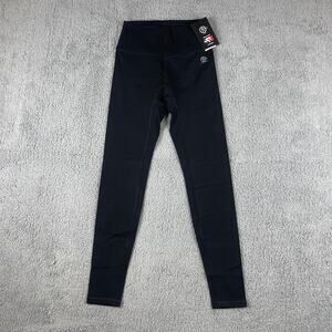 Gym Rats Club Women's Small Black Nylon Lycra Athletic Gym Ankle Leggings